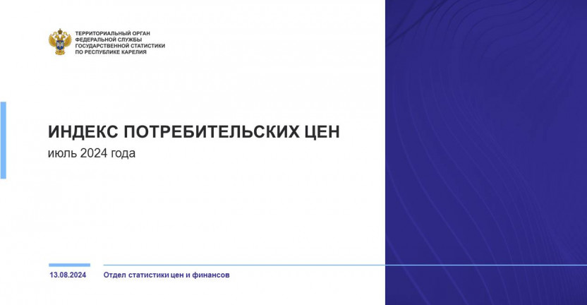 Индекс потребительских цен по Республике Карелия - июль 2024 года